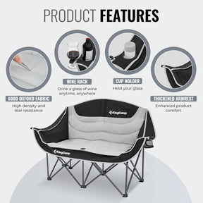 Silla de camping dos cuerpos| Alta resistencia