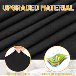 Juego de 2 fundas elásticas 100% impermeables para sofá modular en forma de L
