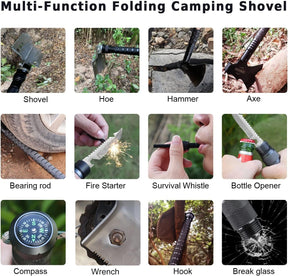 Pala de supervivencia plegables de campamento