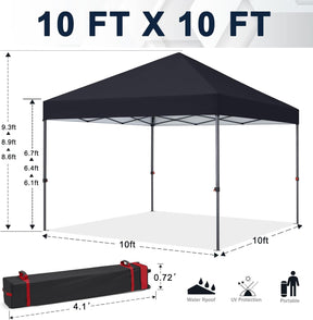 Tienda de campaña con toldo | Fácil instalación | Portátil 3x3 mt