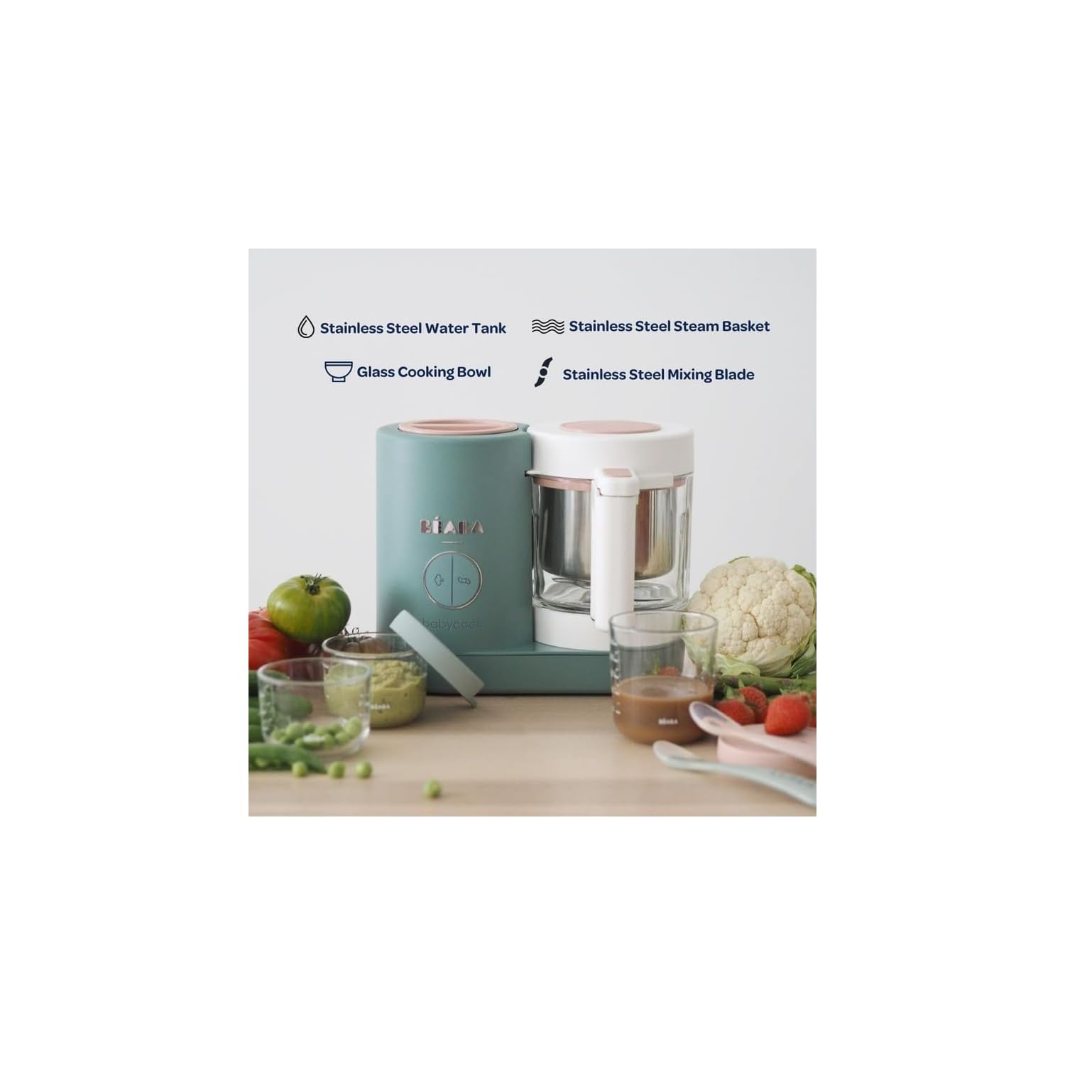 Fabricante de alimentos para bebés | Acero inoxidable - BEABA