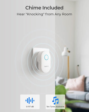 Reolink Video Doorbell WiFi, 2K HD Día y Noche