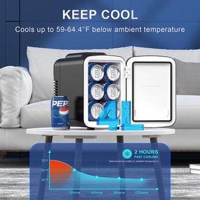 Mini nevera | 4 litros - 6 latas | Requiere Transformador 50W