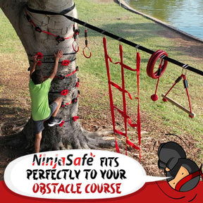 Kit de obstáculos para niños y niñas (10 Obstáculos) + Kit de escalada árboles