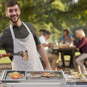 Parrilla de carbón portátil plegable para acampar al aire libre