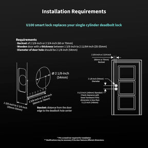 Cerradura de Puerta Inteligente U100