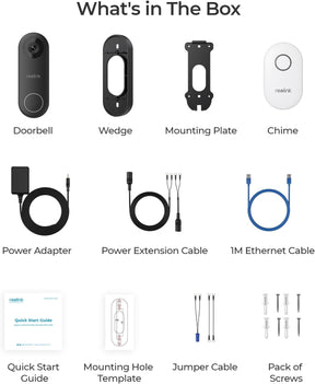 Reolink Video Doorbell WiFi, 2K HD Día y Noche