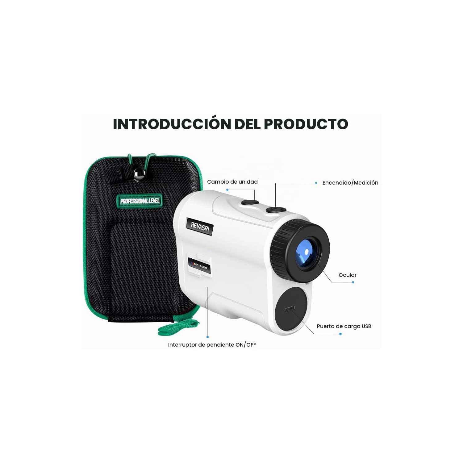 REVASRI - Telémetro de golf con vibración