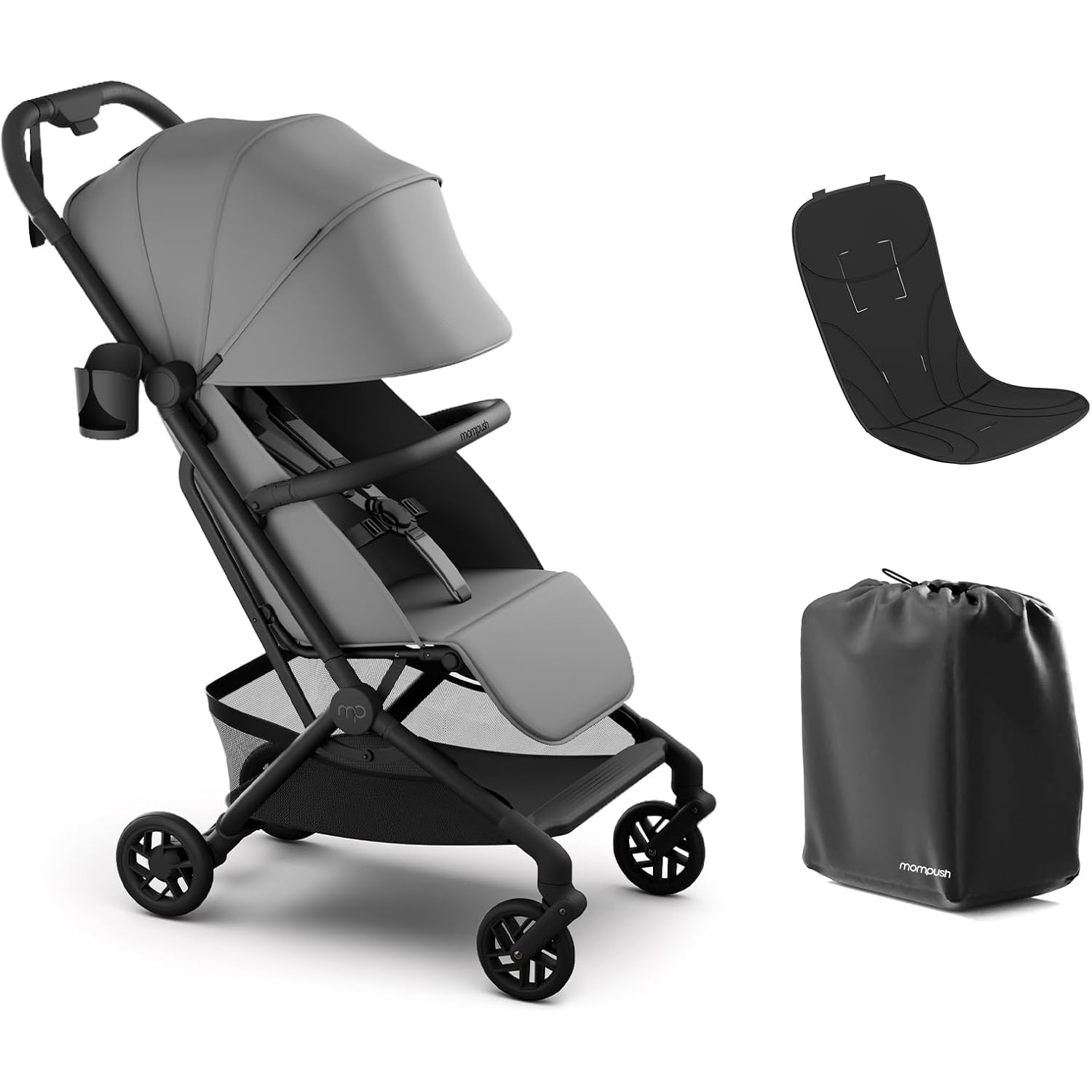 Coche de viaje compacto plegable con una sola mano