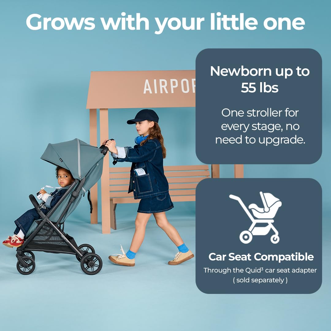 Cochecito de viaje reclinable compacto para bebés y niños Inglesina Quid³