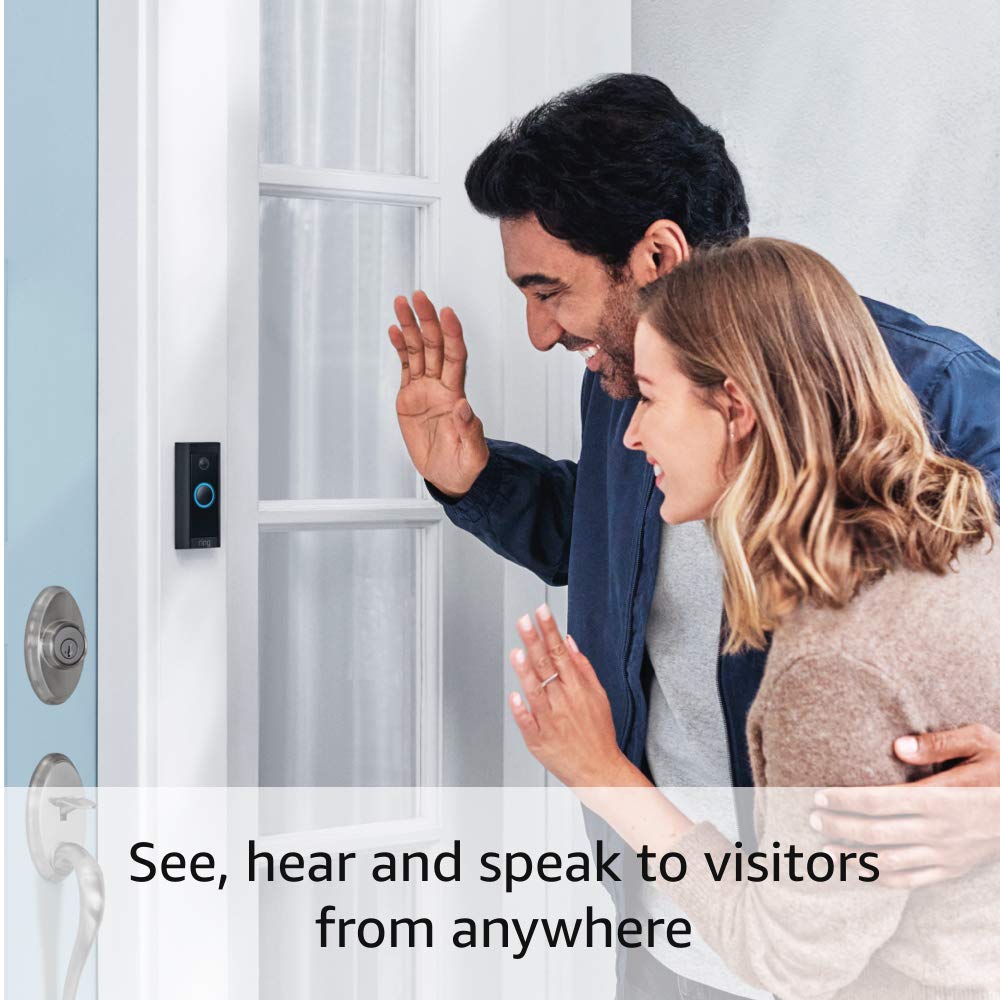 Lote de timbre Ring Video Doorbell Wired con Echo Pop
