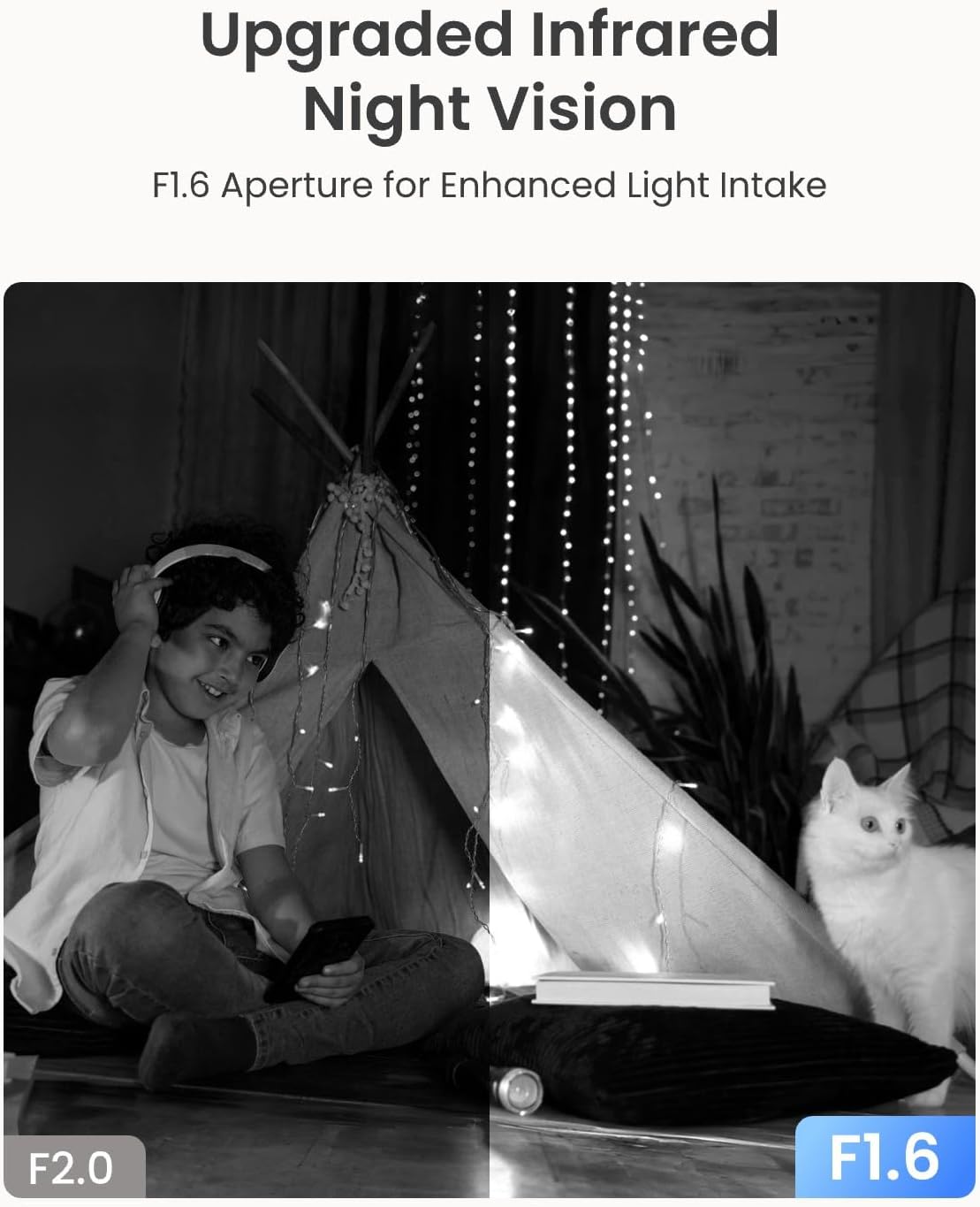 Cámara de seguridad para interiores, Reolink E1 Pro