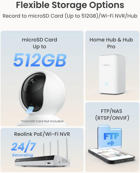 Cámara de seguridad para interiores, Reolink E1 Pro