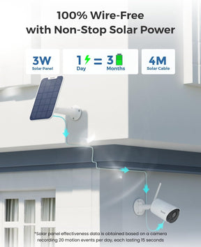 Cámara solar WiFi de seguridad - Argus Eco Reolink + Panel Solar