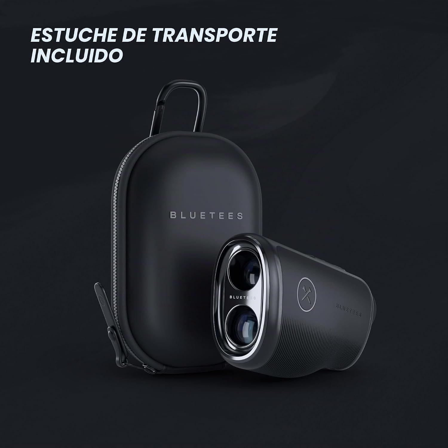 Telémetro de golf, seguimiento de tiros, soporte magnético para carrito