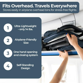 Cochecito de viaje reclinable compacto para bebés y niños Inglesina Quid³