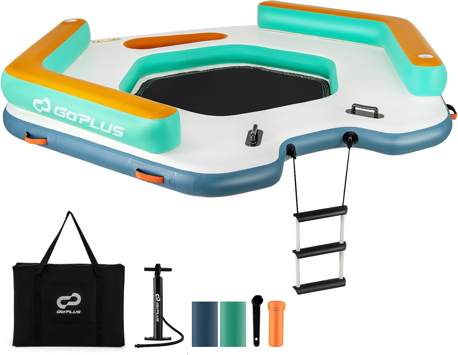 Muelle flotante inflable 265 x 265 cm