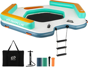 Muelle flotante inflable 265 x 265 cm