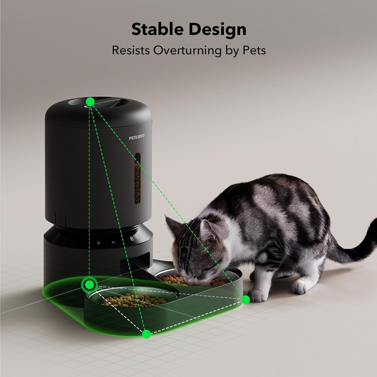 Dispensador automático para 2 gatos con WiFi 5G