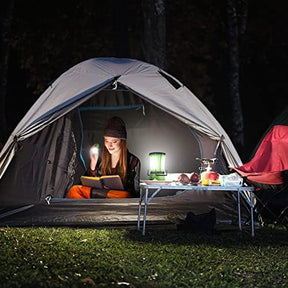 Lighting EVER - Linterna de camping LED recargable, 600 lm, linterna desmontable
