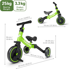 Bicicleta para niñas y niños 5 en 1 | 1 a 4 años