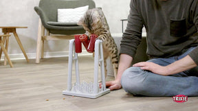 Tablero divertido de actividades para gatos, juego de estrategia para estimulación mental