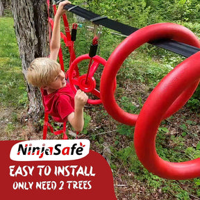 Kit de obstáculos para niños y niñas (10 Obstáculos) + Kit de escalada árboles