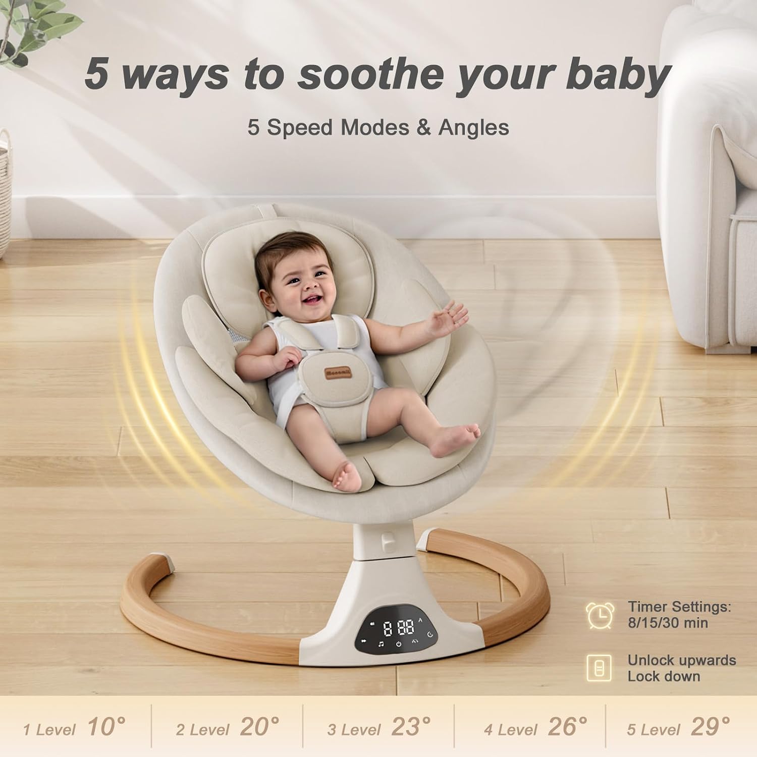 Columpios infantil para bebés - Monamii