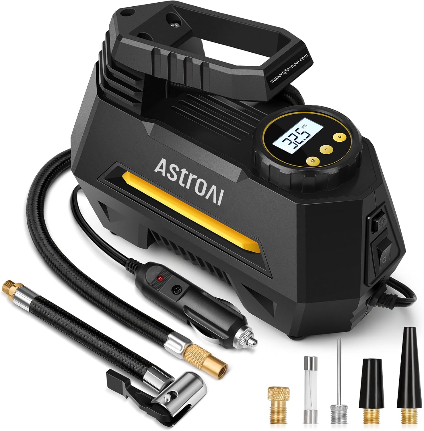Compresor de aire portátil para neumáticos de auto l 12 V CC