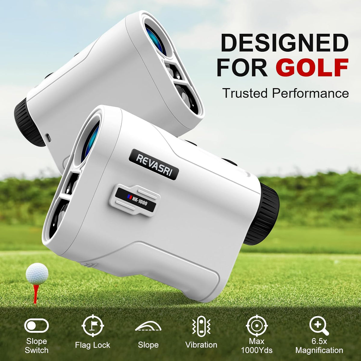 REVASRI - Telémetro de golf con vibración