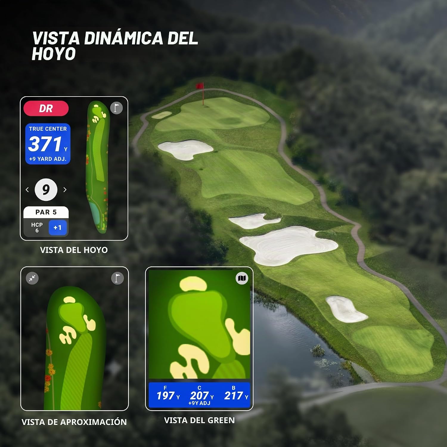 Blue Tees Golf Player Pro - Altavoz GPS, versión 2026