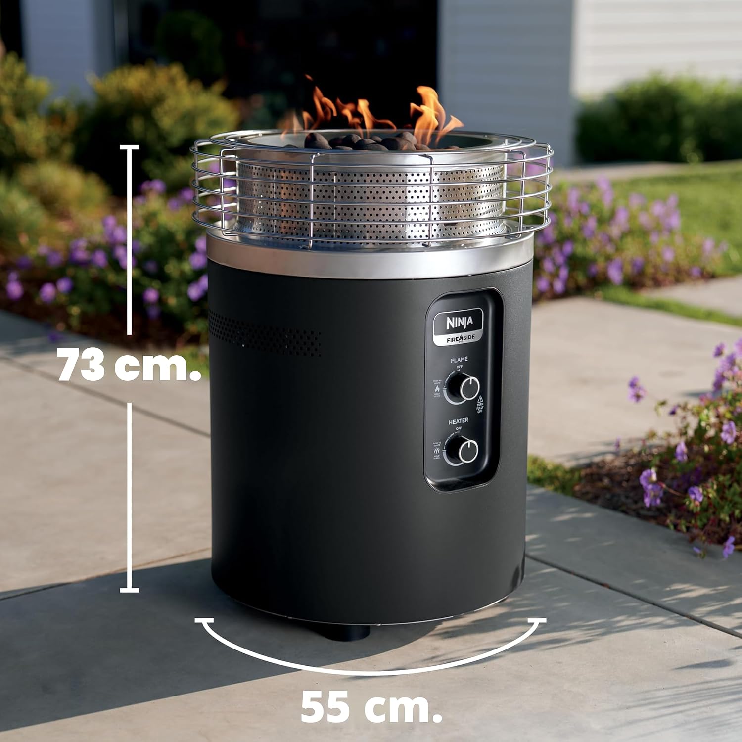 Ninja Fireside 360 - Chimenea y calentador 80,000 BTU