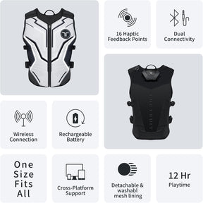 Chaleco Háptico Ligero - TactSuit Air Ash