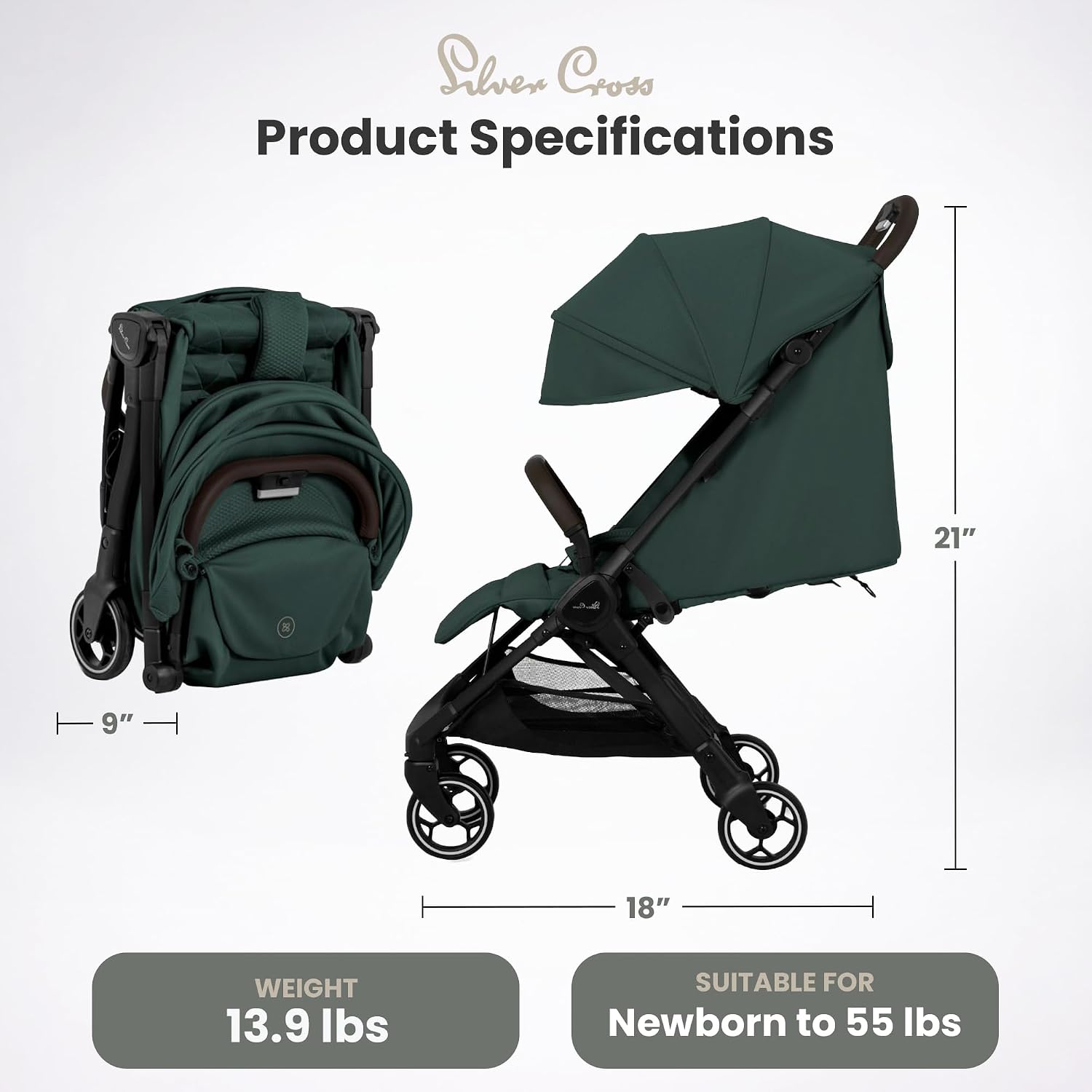 Coche de viaje ligero - Cross Clic Compact Stroller