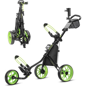 Carrito de golf de 3 ruedas, ligero y compacto