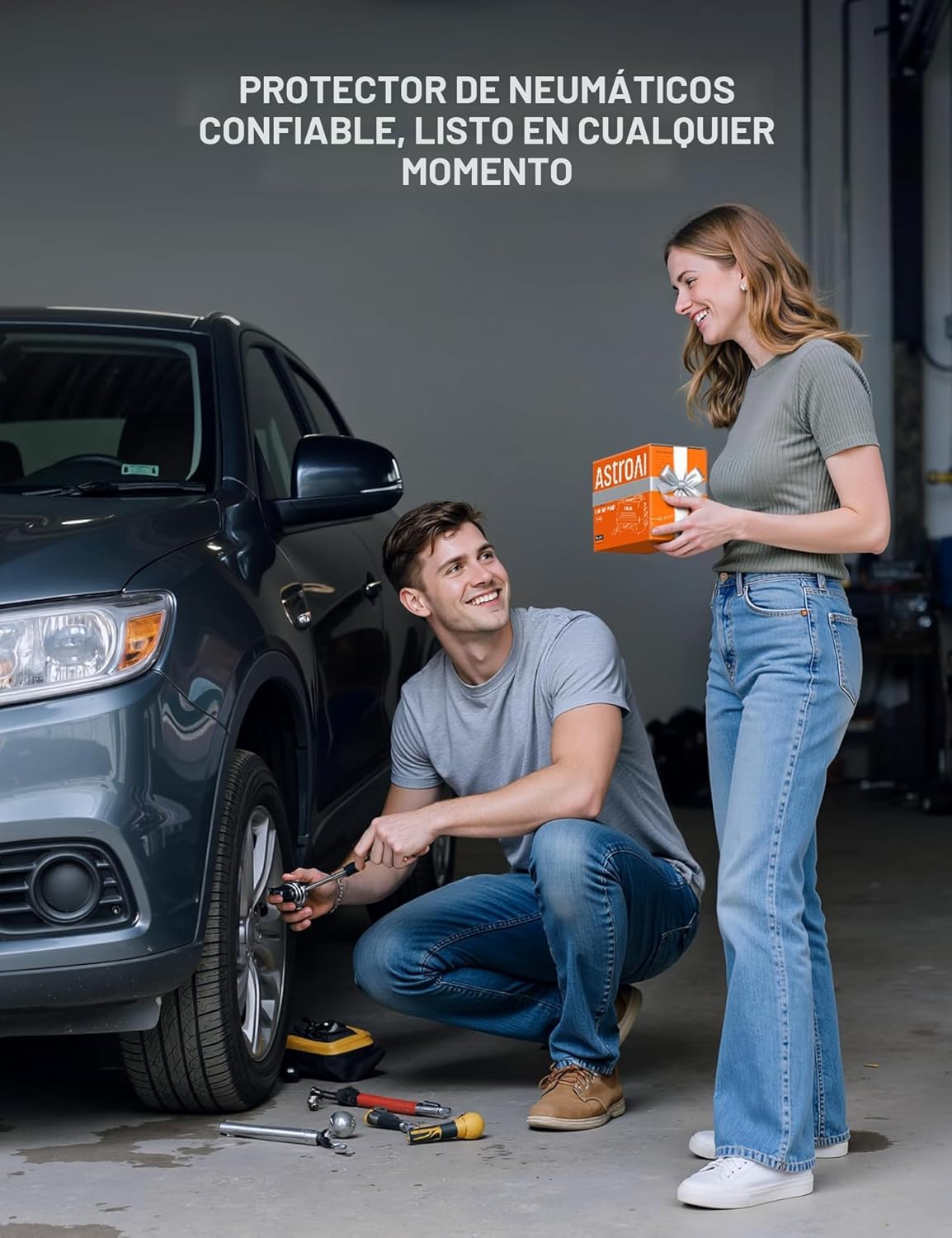 Compresor de aire portátil para neumáticos de auto l 12 V CC
