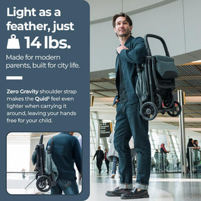Cochecito de viaje reclinable compacto para bebés y niños Inglesina Quid³