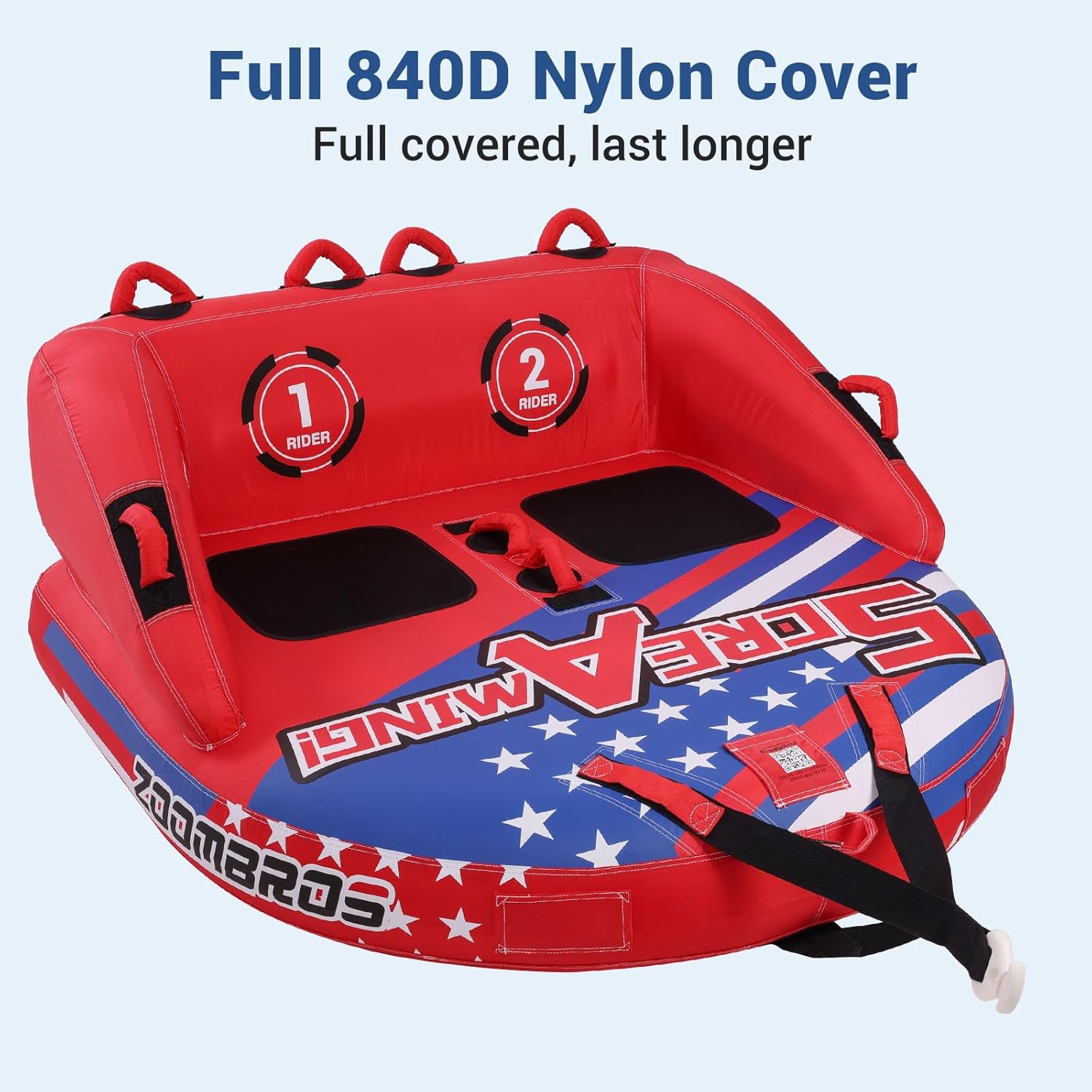 Remolcable acuatico para 2-3 personas con funda de nailon de alta calidad