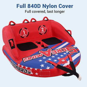 Remolcable acuatico para 2-3 personas con funda de nailon de alta calidad