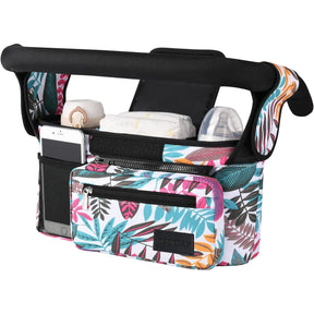 Momcozy - Organizador universal para cochecito con portavasos aislado, bolsa desmontable para teléfono y correa para el hombro, se adapta a cochecitos como Uppababy, Baby Jogger, Britax, BOB, Umbrella