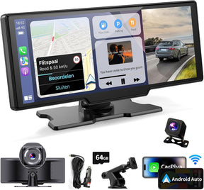 Pantalla Carplay portátil inalámbrica l 10.26 pulgadas