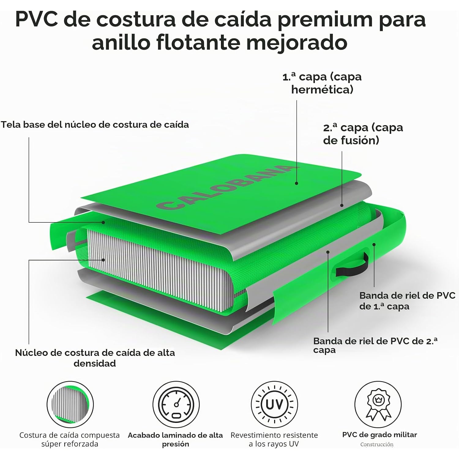 Hamaca inflable acuática redonda
