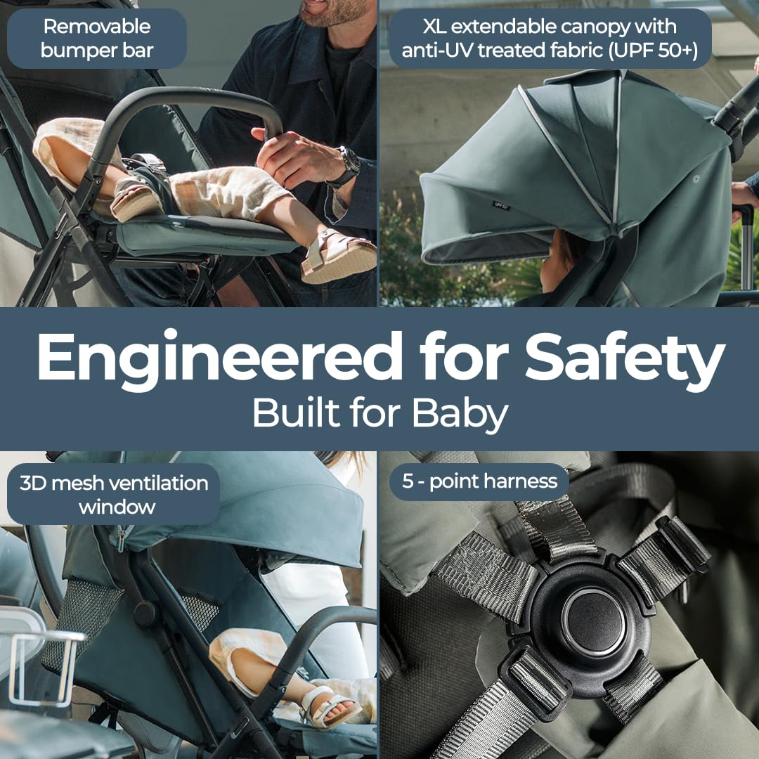 Cochecito de viaje reclinable compacto para bebés y niños Inglesina Quid³