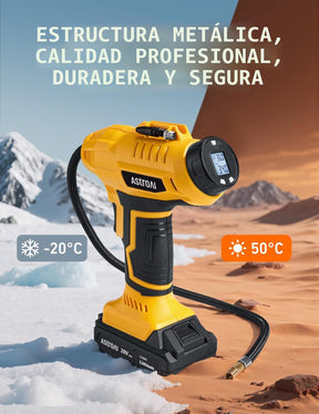 Inflador inalámbrico de neumáticos de auto y moto l 20 V CC