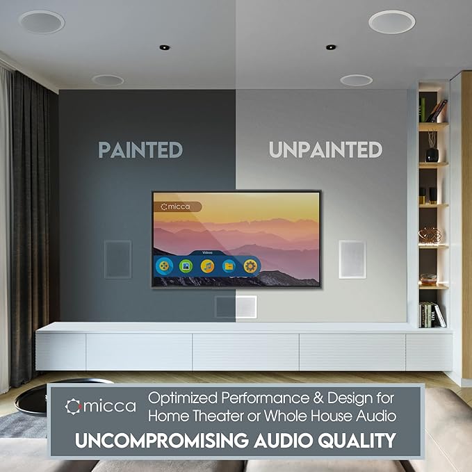 Altavoz de pared de 2 vías 25.4 cm × 35.81 cm