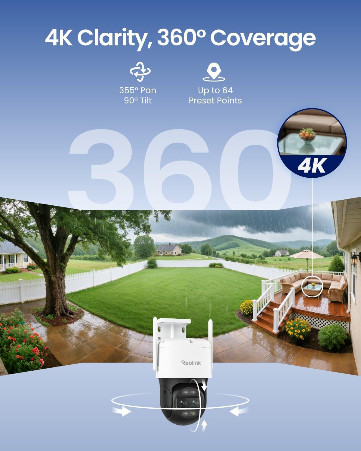 Cámara de seguridad para exteriores - TrackMix WiFi + Panel Solar