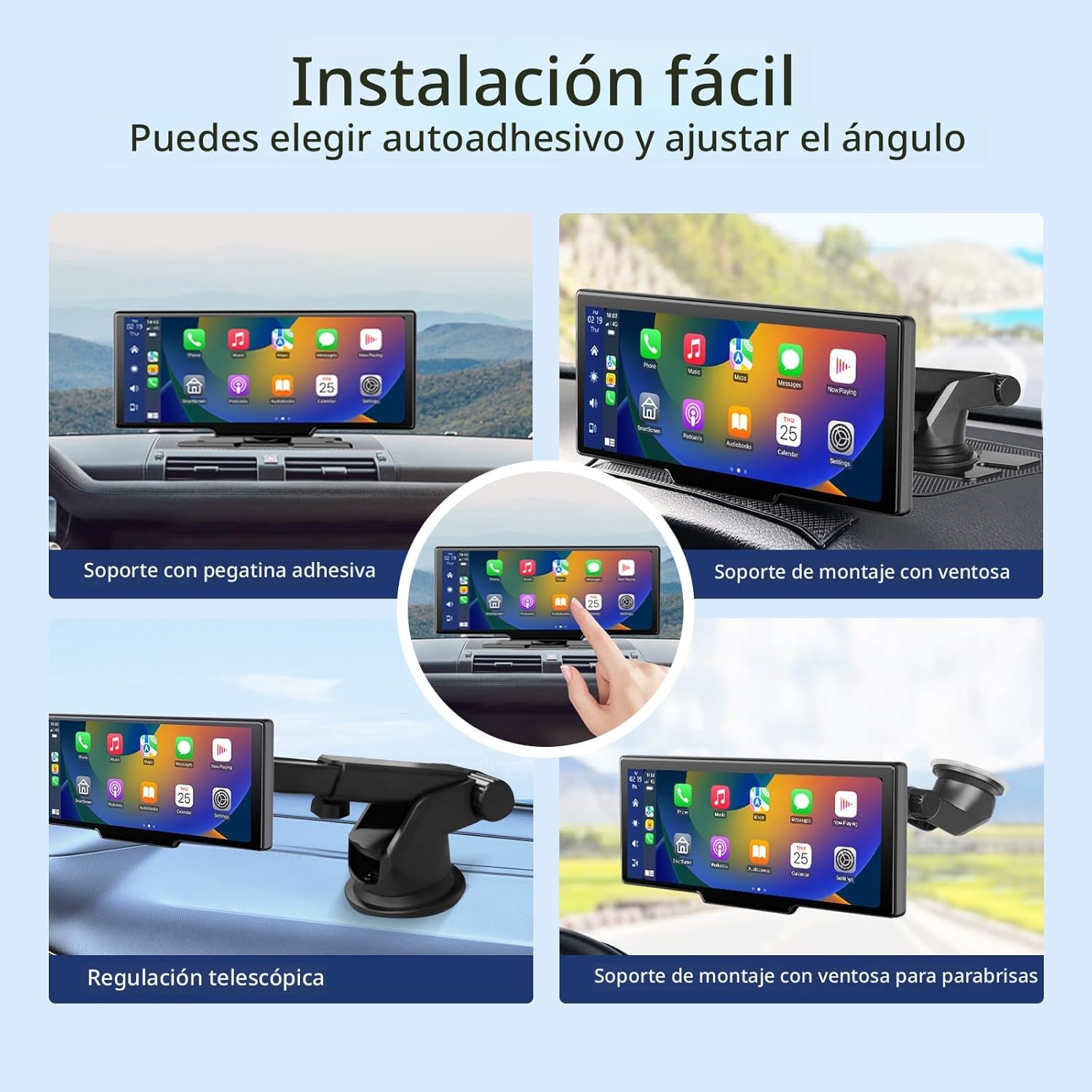 Pantalla Carplay portátil inalámbrica l 10.26 pulgadas