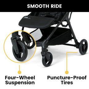 Cochecito de viaje compacto Jeep Altitude Gold, plegable y ligero