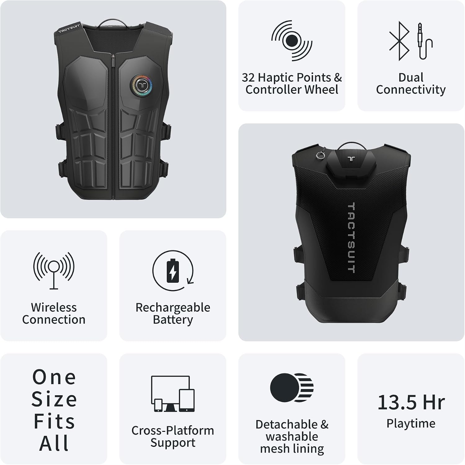 Chaleco Háptico Inmersivo - TactSuit Pro 2026