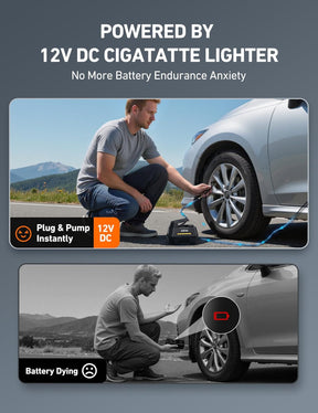 Compresor de aire portátil para neumáticos de auto l 12 V CC